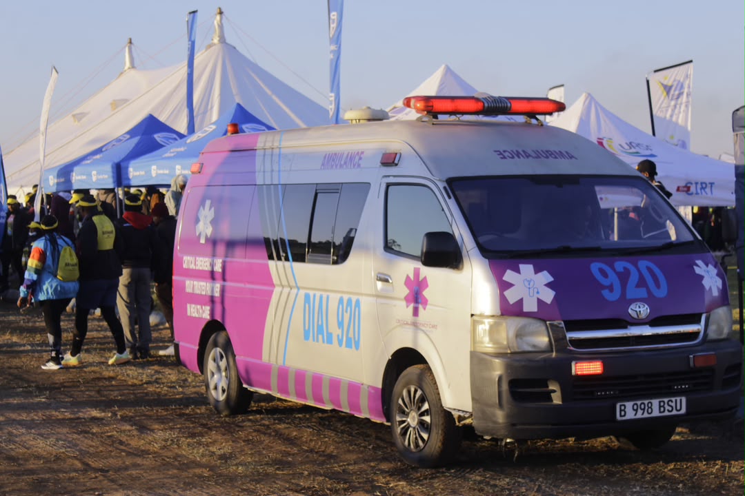 Toyota Quantum ambulance on standby at an event